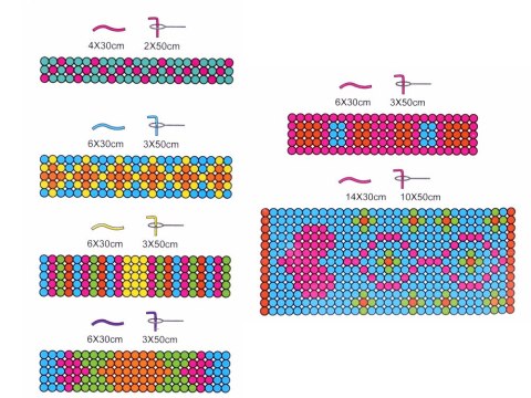 JOKOMISIADA Krosno koraliki do plecenia bransoletek ZA3914