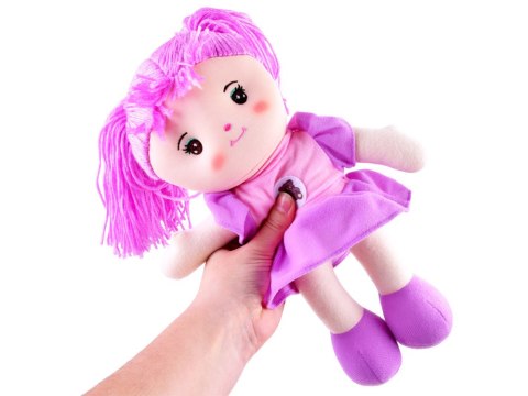 JOKOMISIADA Lalka szmaciana Zuzia 33cm lawendowa suknia ZA3853