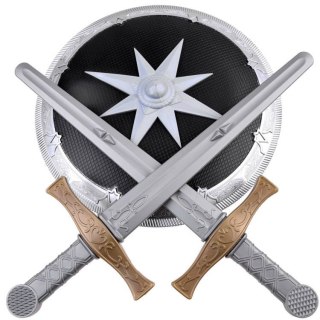 JOKOMISIADA Miecze + tarcza ochronna zestaw dla rycerza ZA3937