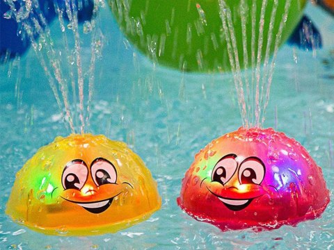 JOKOMISIADA Pływająca FONTANNA do kąpieli kula świeci ZA3879