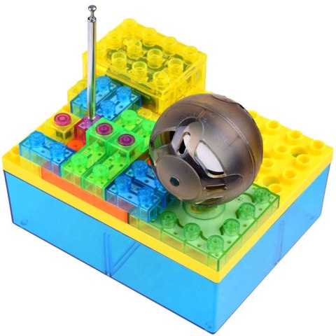 JOKOMISIADA Zestaw edukacyjny Klocki zbuduj RADIO - czysto gra Mały elektronik ZA3980