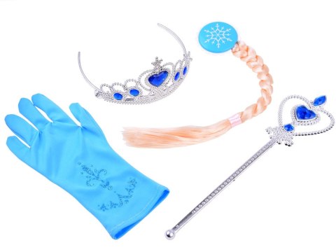 JOKOMISIADA Zestaw księżniczki z bajki Korona Włosy ZA3967