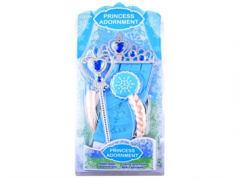 JOKOMISIADA Zestaw księżniczki z bajki Korona Włosy ZA3967