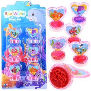 JOKOMISIADA Zestaw pieczątki 6 szt. Zwierzaki Morskie ZA3979