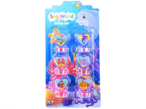 JOKOMISIADA Zestaw pieczątki 6 szt. Zwierzaki Morskie ZA3979