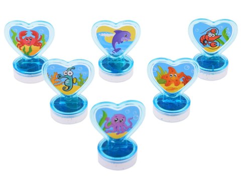 JOKOMISIADA Zestaw pieczątki 6 szt. Zwierzaki Morskie ZA3979