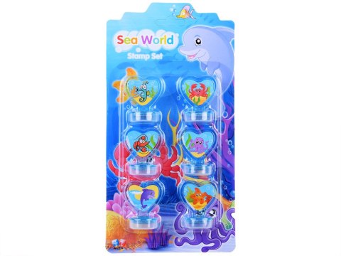 JOKOMISIADA Zestaw pieczątki 6 szt. Zwierzaki Morskie ZA3979