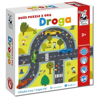 Kapitan Nauka Gra Puzzle Droga uliczki zestaw ułóż trasę GR0532