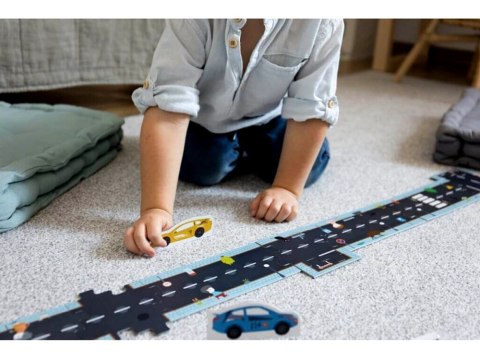Kapitan Nauka Gra Puzzle Droga uliczki zestaw ułóż trasę GR0532