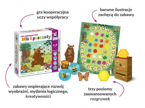 Kapitan Nauka Gra kooperacyjna Miś i pszczoły 3-8 lat GR0537