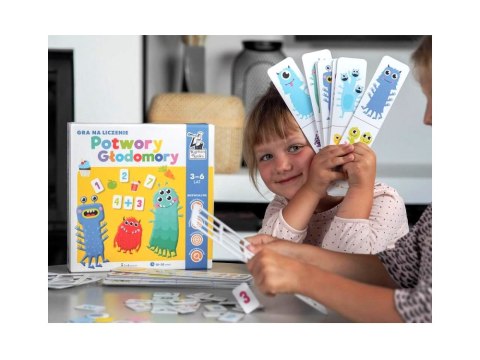 Kapitan Nauka Gra na liczenie Potwory Głodomory 3-6 lat GR0538