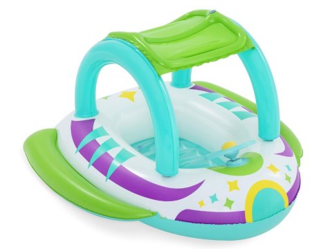 Bestway Bestway Dmuchany Ponton z daszkiem ŁÓDKA z dnem Kierownica + klakson 34149