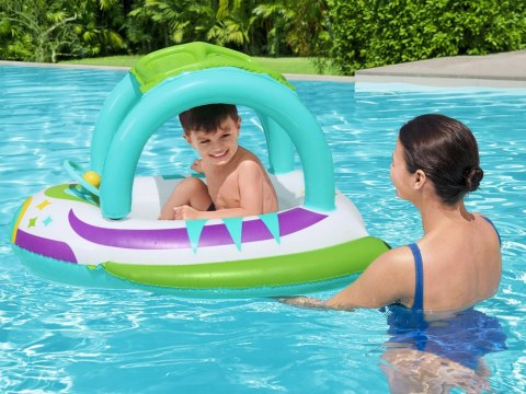 Bestway Bestway Dmuchany Ponton z daszkiem ŁÓDKA z dnem Kierownica + klakson 34149