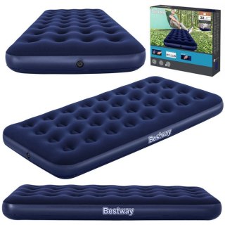 Bestway Bestway Dmuchany materac kempingowy 1-os. 150kg WELUROWY 188x99cm 67001
