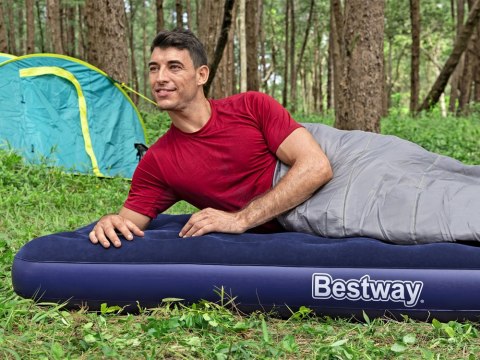 Bestway Bestway Dmuchany materac kempingowy 1-os. 150kg WELUROWY 188x99cm 67001
