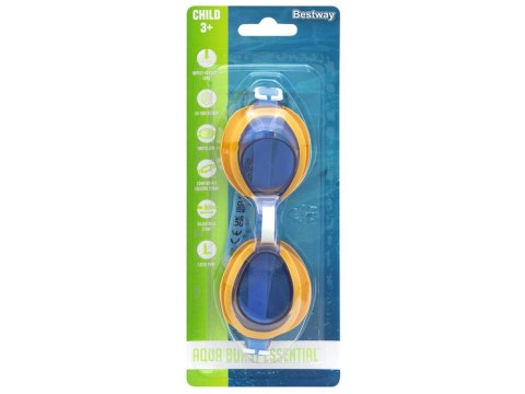 Bestway Bestway Okularki do pływania NIEBIESKIE gogle na basen 3+ 21002