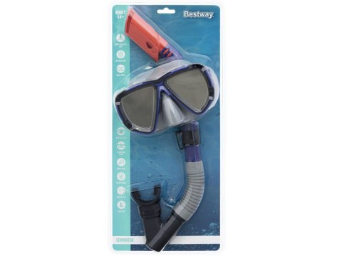 Bestway Bestway Zestaw do snorkelingu Maska z rurką do pływania 14+ 24053