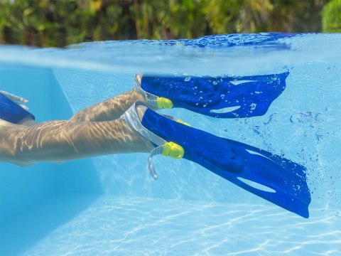 Bestway Bestway Zestaw do snorkelingu Maska z rurką i płetwami NIEBIESKI 7+ 25046