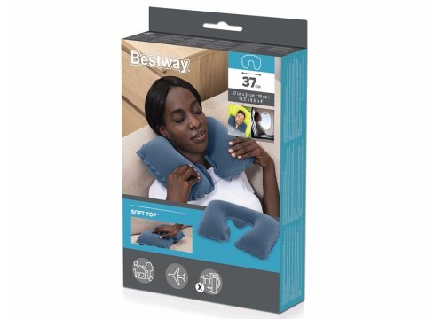 Bestway Bestway dmuchana poduszka podróżna rogal 67006