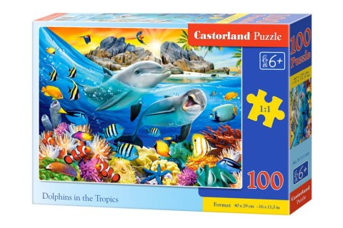 Castorland Puzzle 100 el. Dolphins in the Tropics