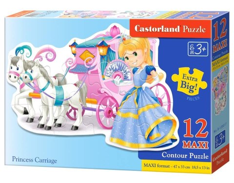 Castorland Puzzle 12-elementów MAXI Princess Carriage