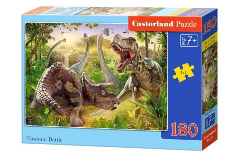 Castorland Puzzle 180 el. Dinosaur Battle - dinozaury