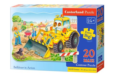 Castorland Puzzle 20 el. MAXI Bulldozer in action
