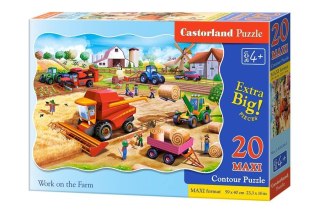 Castorland Puzzle 20-elementów MAXI Work in the Farm