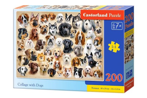 Castorland Puzzle 200 el. Collage with Dogs
