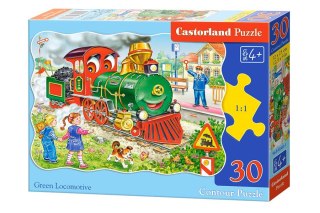 Castorland Puzzle 30 el. Green Locomotive