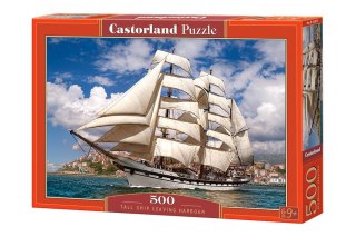 Castorland Puzzle 500 el. Tall Ship Leaving Harbour