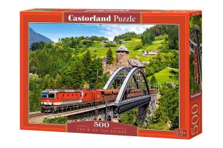Castorland Puzzle 500 el. Train on the Bridge