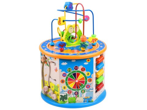 JOKOMISIADA Drewniana kostka edukacyjna sorter 8w1 ZA4117