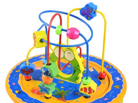 JOKOMISIADA Drewniana kostka edukacyjna sorter 8w1 ZA4117