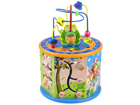 JOKOMISIADA Drewniana kostka edukacyjna sorter 8w1 ZA4117