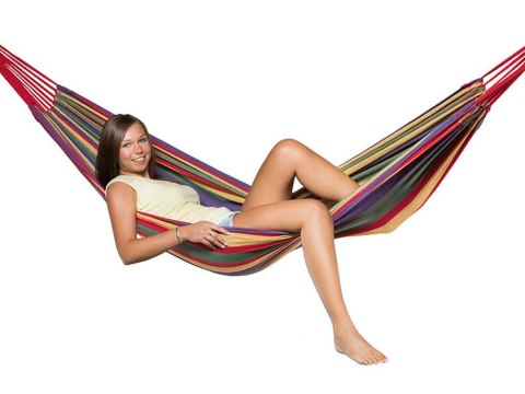 JOKOMISIADA Hamak ogrodowy leżak bujak 120kg SP0697 G