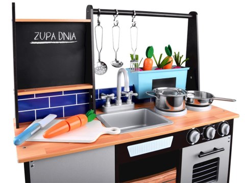 JOKOMISIADA Loft Kuchnia drewniana dla dzieci lodówka ZA4129