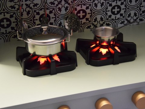 JOKOMISIADA Miętowa drewniana Kuchnia dla dzieci efekty dźwiękowe świetlne ZA4128