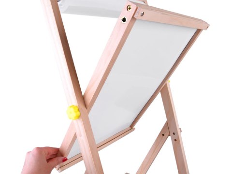 JOKOMISIADA Tablica drewniana kredowa magnetyczna 3w1 sztaluga kreda pisaki TA0096