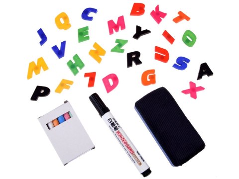 JOKOMISIADA Tablica drewniana kredowa magnetyczna 3w1 sztaluga kreda pisaki TA0096