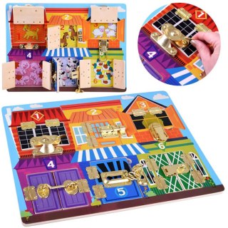 JOKOMISIADA Tablica sensoryczna manipulacyjna zamki ZA4133