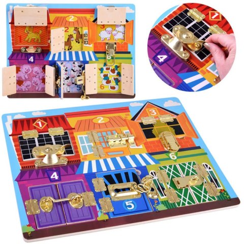 JOKOMISIADA Tablica sensoryczna manipulacyjna zamki ZA4133