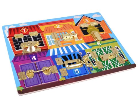 JOKOMISIADA Tablica sensoryczna manipulacyjna zamki ZA4133