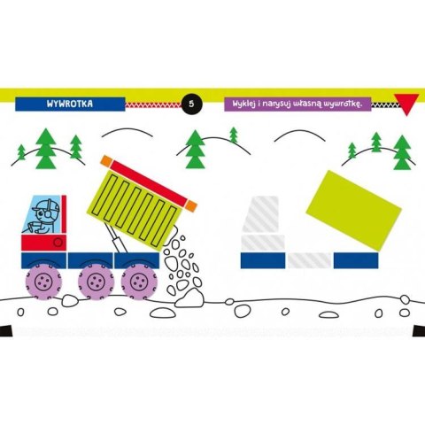 Aksjomat Aksjomat Pojazdy w akcji. Wyklejanka rysowanka 4+ KS0711