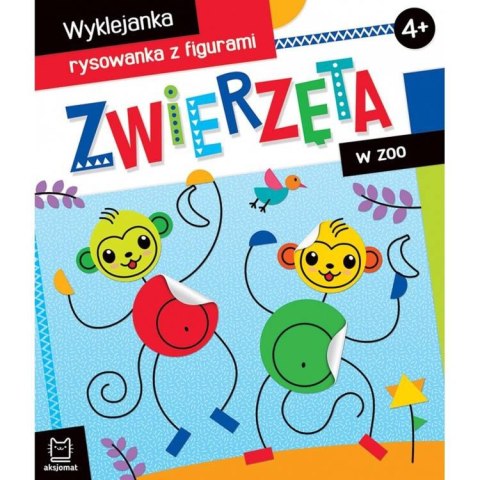 Aksjomat Aksjomat Zwierzęta w zoo. Wyklejanka rysowanka 4+ KS0729