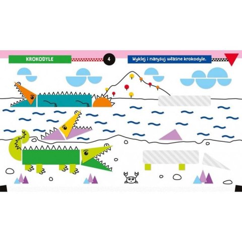 Aksjomat Aksjomat Zwierzęta w zoo. Wyklejanka rysowanka 4+ KS0729