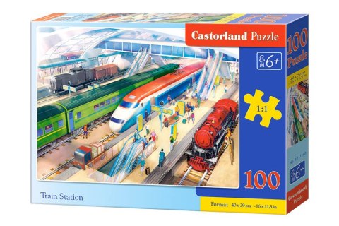 Castorland Puzzle 100 el. Train Station