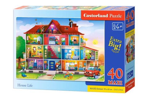 Castorland Puzzle 40-elementów MAXI House Life