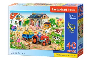 Castorland Puzzle 40-elementów MAXI Life on the Farm