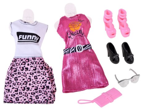 JOKOMISIADA Anlily modna Lalka + sukienki buty torebka ZA4303